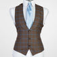 Classic Single Breasted - Brown/Light Blue