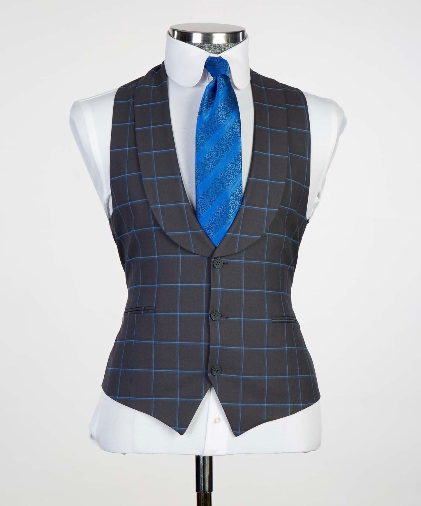 Classic Single Breasted - Dark Gray/Blue